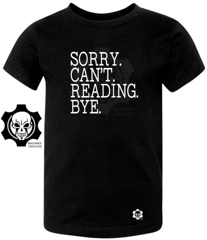 Sorry. Can't. Reading